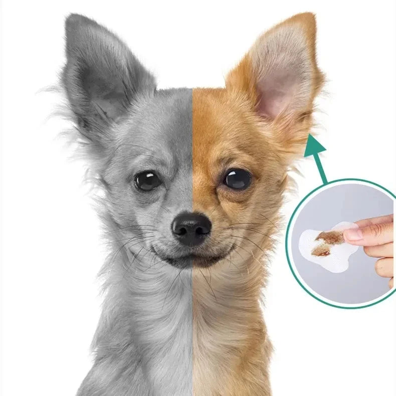 150Pcs Pet Wipes Dog Cat Eyes Ears Cleaning Paper Towels Eyes Tear Stain Remover for Puppy Kitten Ears Cleaner Grooming Supplies